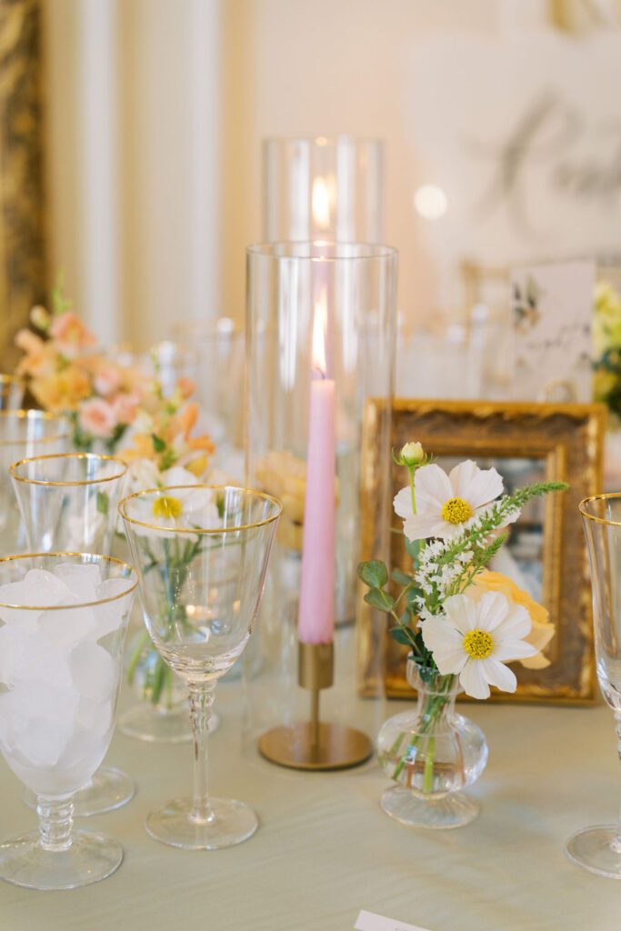 wedding flowers bud vases